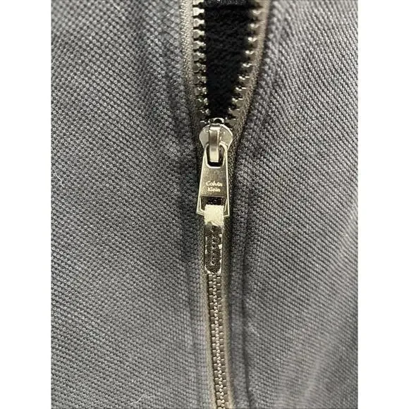 Calvin Klein Men's Black Quilted Jacket with Rib Knit Trim - Medium - Picture 2 of 9